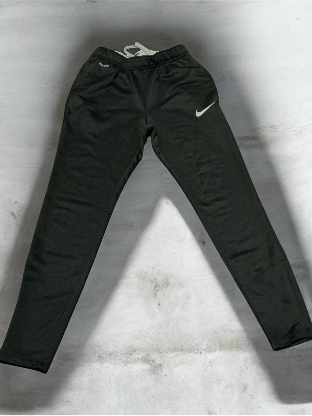 Nike Dri-FIT Pants Womens S Black 29" Inseam Zip Pockets Training